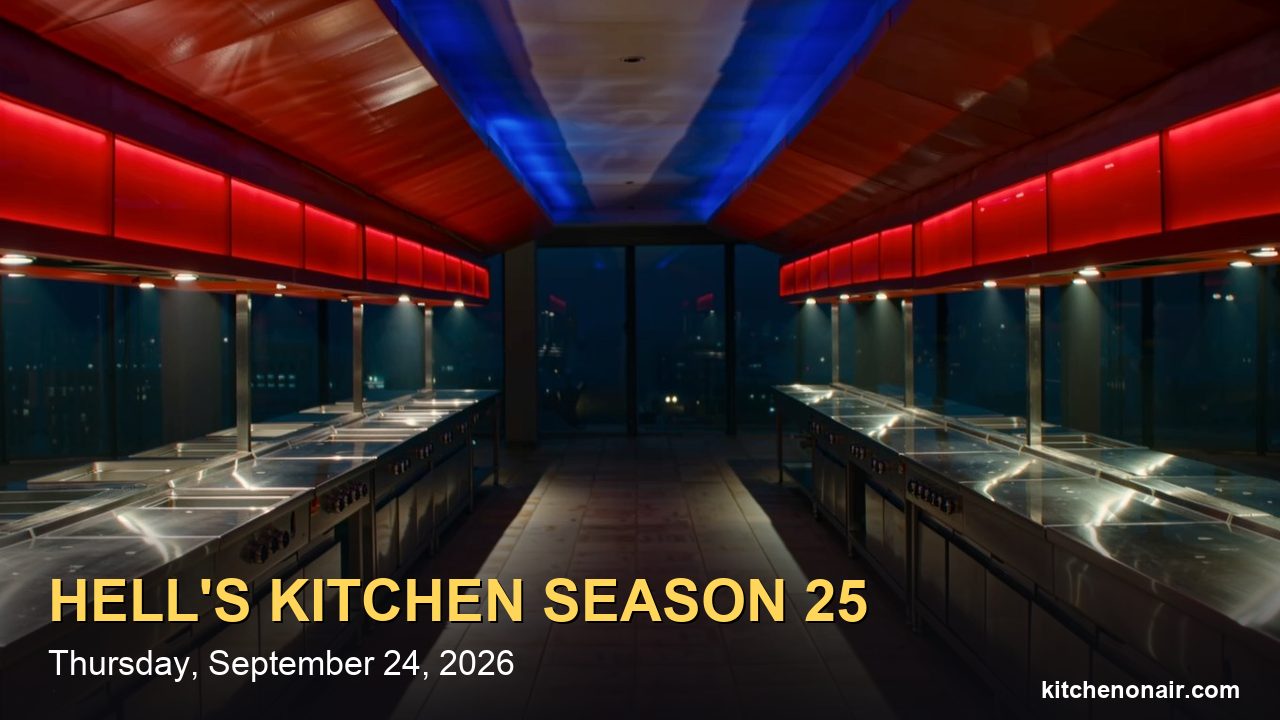 Hell's Kitchen Season 25 Premiere, Sept. 24: Time, Channel and Cast