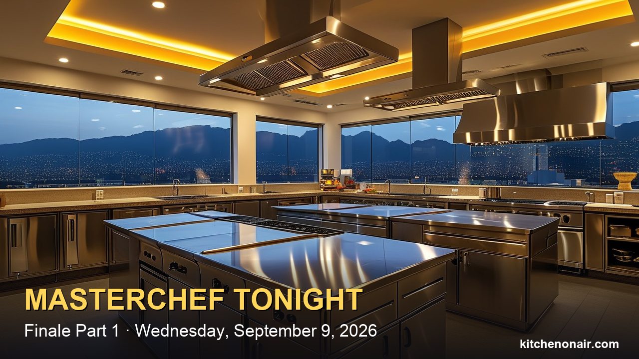 MasterChef Tonight, Sept. 9, 2026: Finale Part 1 Time, Channel and the Final 3